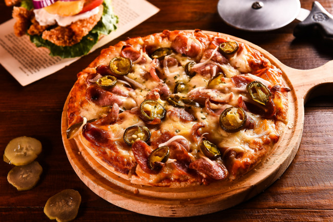 Обои картинки фото еда, пицца, снедь