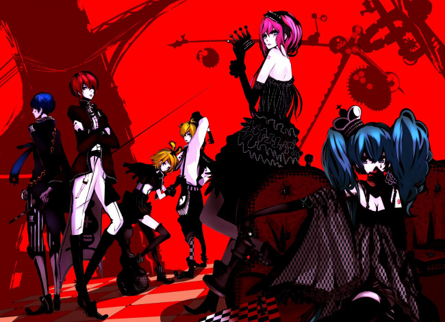 Обои картинки фото аниме, vocaloid, вокалоид