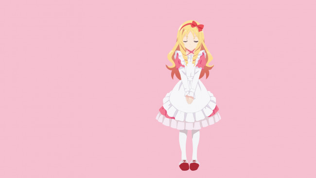 Обои картинки фото аниме, unknown,  другое , фон, взгляд, девушка