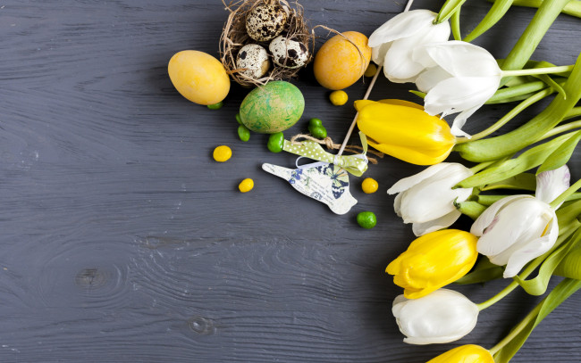Обои картинки фото праздничные, пасха, тюльпаны