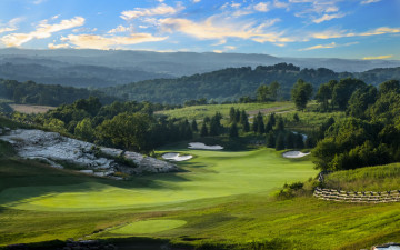 Картинка природа луга горы луг лес