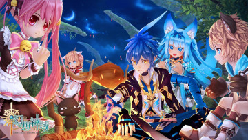 Картинка видео+игры aura+kingdom персонажи костер