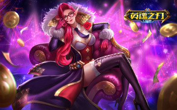 Картинка видео+игры heroes+evolved девушка очки уши кресло звезды