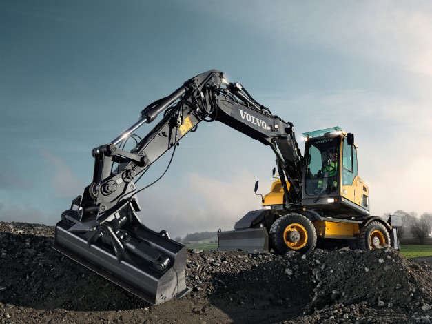 Обои картинки фото техника, строительная техника, volvo