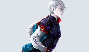 Картинка аниме yuri+on+ice victor nikiforov