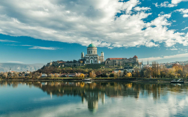 Обои картинки фото esztergom, hungary, города, - католические соборы,  костелы,  аббатства