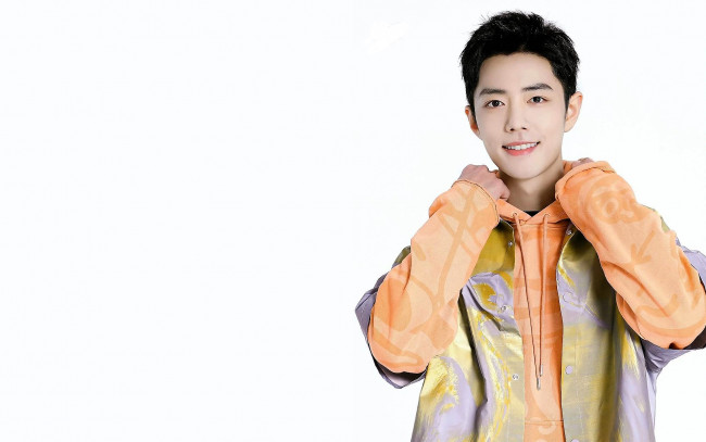 Обои картинки фото мужчины, xiao zhan, актер, толстовка