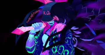 Картинка видео+игры league+of+legends akali evelyn микрофон