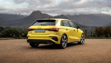 Картинка audi+s3+sportback автомобили audi желтый горы