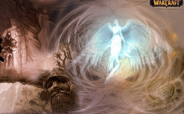 Картинка видео+игры world+of+warcraft ангел голова статуи