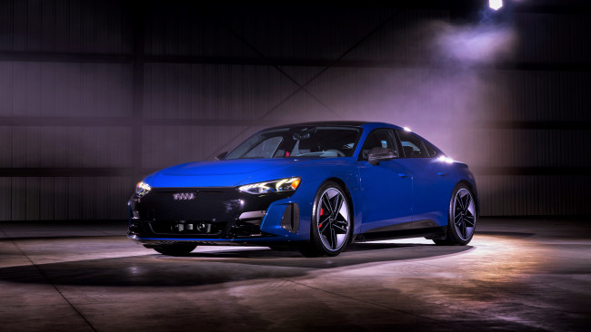 Обои картинки фото audi e-tron gt quattro, автомобили, audi, синий