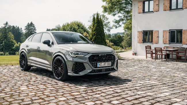 Обои картинки фото audi rs q3 sportback, автомобили, audi, серебристый, дом