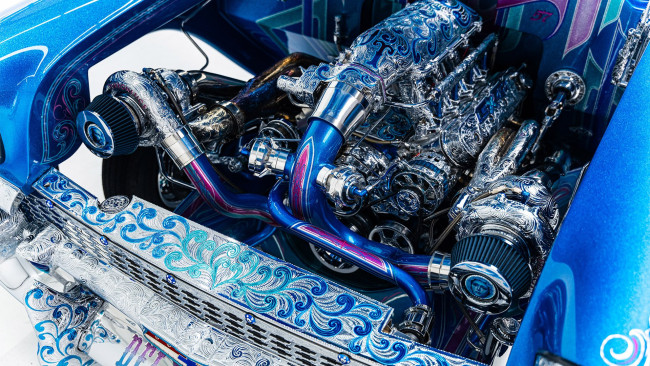 Обои картинки фото 1957-chevrolet-bel-air, автомобили, двигатели, chevrolet