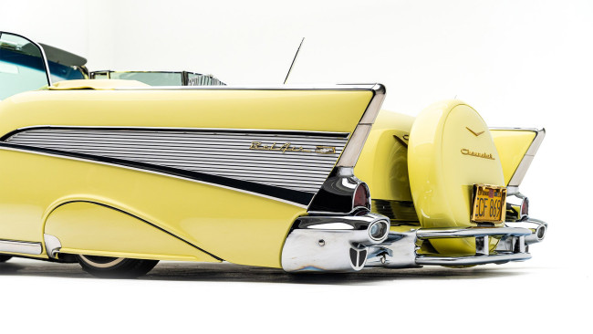 Обои картинки фото 1957-chevrolet-bel-air, автомобили, фрагменты автомобиля, chevrolet