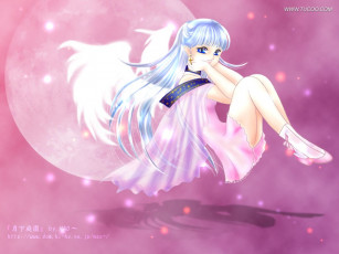 Картинка ангелочек pink аниме angels demons девушка крылья ангел