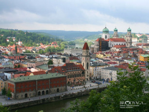 Картинка passau germany города панорамы