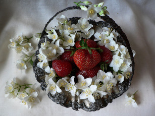 Картинка еда клубника земляника