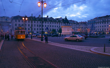 Картинка square of the fig tree lisbon города лиссабон португалия