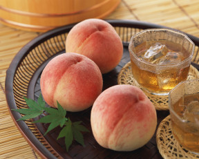 Картинка еда персики сливы абрикосы