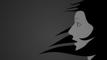 Картинка векторная графика девушка темный