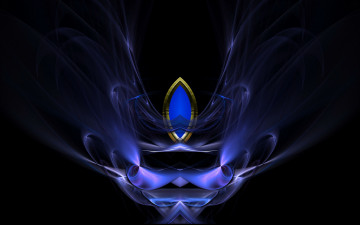 Картинка 3д графика fractal фракталы абстракции