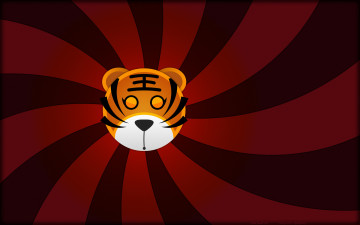 Картинка векторная графика тигр полосы