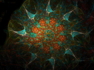 Картинка 3д графика fractal фракталы цвета фон узор