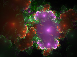 Картинка 3д графика fractal фракталы узор цвета фон