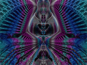 Картинка 3д графика fractal фракталы узор цвета фон