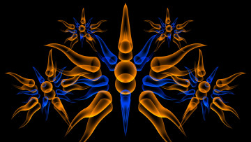 Картинка 3д графика fractal фракталы узор цвета фон