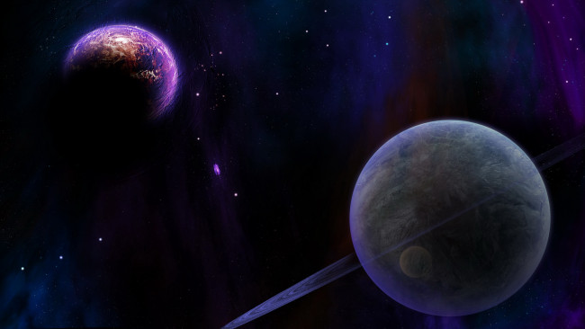 Обои картинки фото космос, арт, планеты
