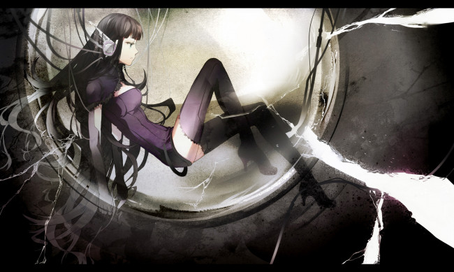 Обои картинки фото аниме, headphones, instrumental, девушка, наушники