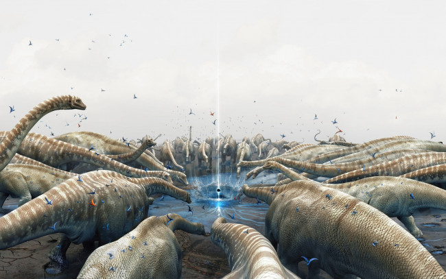 Обои картинки фото 3д, графика, animals, животные, динозавры