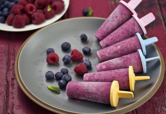 Картинка еда мороженое десерты голубика малина