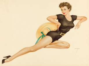 Картинка рисованные люди взгляд девушка