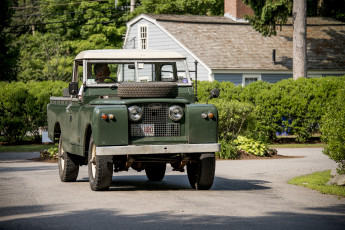 Картинка land+rover+series+ii автомобили land-rover автопробег автошоу выставка