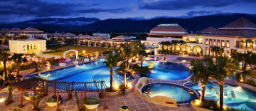 Картинка интерьер бассейны +открытые+площадки панорама тайвань