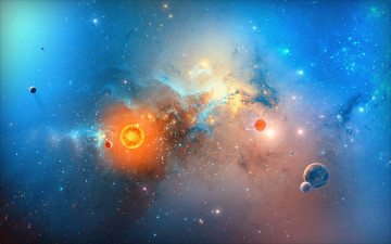 Картинка космос арт планеты