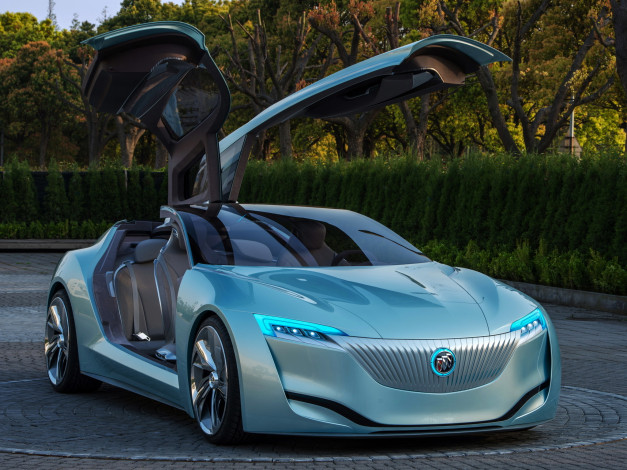 Обои картинки фото автомобили, buick, двери, концепт, riviera, concept, машина