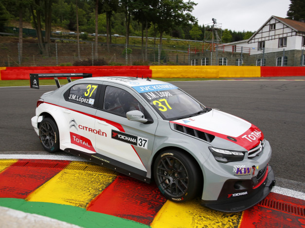 Обои картинки фото автомобили, citroen, citroеn, 2014г, wtcc, c-elysеe