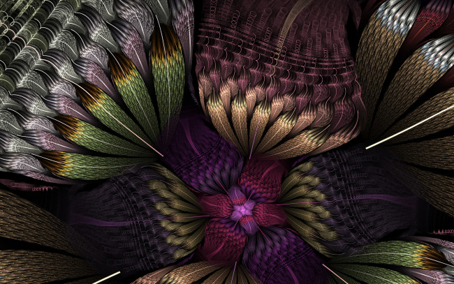 Обои картинки фото 3д графика, фракталы , fractal, узор, цвета, фон