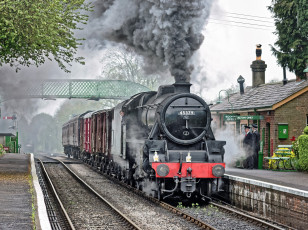 Картинка техника паровозы паровоз рельсы дорога железная