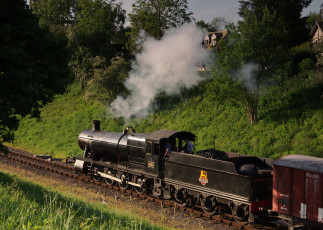 Картинка техника паровозы паровоз рельсы железная дорога