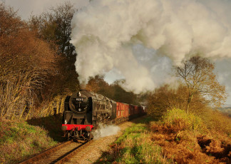 Картинка техника паровозы паровоз рельсы дорога железная