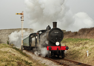Картинка техника паровозы дорога рельсы паровоз железная