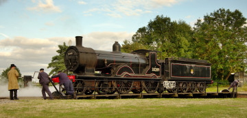 Картинка техника паровозы дорога железная рельсы паровоз