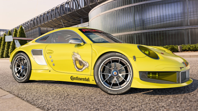 Обои картинки фото автомобили, 3д, porsche