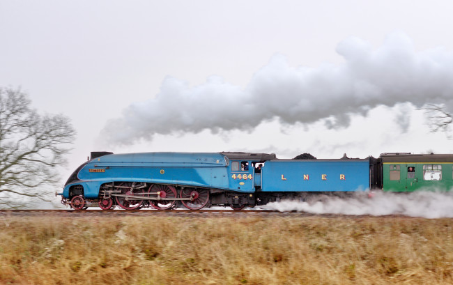 Обои картинки фото техника, паровозы, паровоз, железная, рельсы, дорога