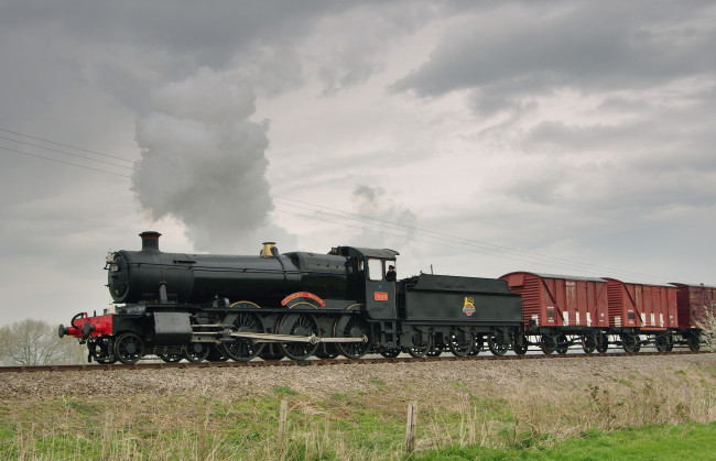 Обои картинки фото техника, паровозы, дорога, железная, паровоз, рельсы