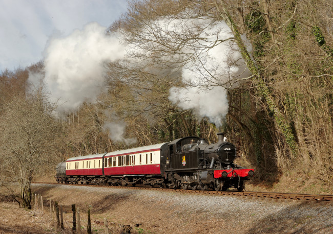 Обои картинки фото техника, паровозы, паровоз, рельсы, дорога, железная